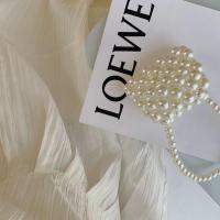 14小包手拎款 (成品)小众设计气质优雅珍珠编织小包手提单肩珍珠手袋