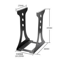 黑色 电脑主机架悬挂式机箱支架主机托机箱托壁挂架台式主机托支架悬挂