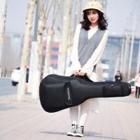 36寸黑色送4拨片+1弦+1擦布 吉他包加厚3639寸古典4041寸民谣琴包木吉它包袋乐器套防水震箱包