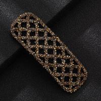 方形复古香槟 韩国大号可爱水钻发夹精品BB发夹后脑勺碎发夹子边夹顶夹刘海卡子