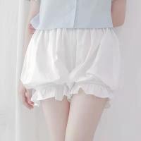 米白色 [不透不走光] S 建议90斤以下 日系可爱冰淇淋色防走光安全裤打底软妹南瓜裤Cosplay灯笼裤女夏