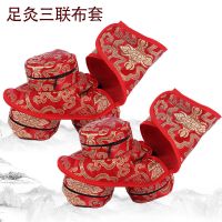 仅2只布套 无烟艾灸盒铜随身灸腰腹部宫寒艾灸仪器家用艾熏盒理疗艾灸包艾盒