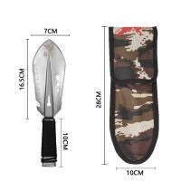 小手铲+铲套 多功能工兵铲不锈钢小铲子军工铲便携户外工具铲野营园艺铲