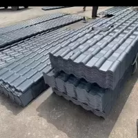 880 合成树脂瓦片屋顶加厚建筑用塑料屋面树脂PVC仿古琉璃瓦厂家直销