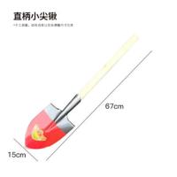 67cm直柄小尖锹 锰钢铲子园艺工具农用钢锹农具家用种养花铁锨花铲户外挖土小铁锹