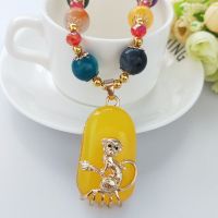 11猴子毛衣链 秋冬毛衣链长款时尚百搭项链吊坠女衣服配饰民族风挂件饰品项坠