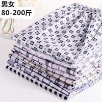 男装蓝色1条装[图案随机] 2XL[建议100-140斤] 男士大码睡裤长裤薄款春夏家居空调裤女士月子休闲宽松舒适睡裤