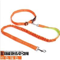 橘黄 宠物用品狗狗跑步牵引绳腰带遛狗绳防爆冲狗链子小中大型犬胸背带