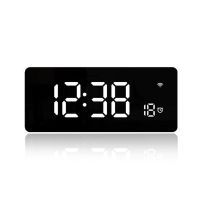 按键唤醒插电款(白色) AI智能多功能可充电会说话闹钟超大声语音简约ins多功能学生闹钟