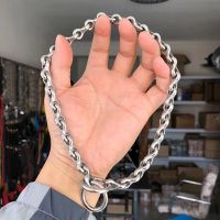 4.0线径35公分 宠物脖圈狗狗项圈不锈钢P链4.0龙骨链小型中型犬柯基柴犬杜宾脖套