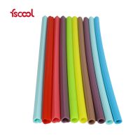 单根吸管(颜色随机发货) 340ml/12oz fscool便携随手咖啡杯带盖硅胶男女办公室防烫玻璃水杯随行果汁杯