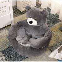 灰色 S 冬季可拆洗抱抱熊宠物窝圆形保暖舒适狗窝猫窝深度睡眠宠物垫子
