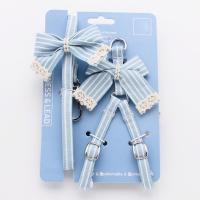 M(约10斤以下) 藏青波点枕头 狗狗牵引绳遛狗绳子遛猫泰迪牵引绳可调节防挣脱小型犬胸背带