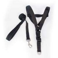 纯黑色 XS(建议10至15斤) 金毛拉布拉多中大型犬狗狗胸背带防挣脱牵引绳阿拉斯加马犬遛狗绳