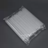 1x14cm透明粗吸管约35支/包 1包约35支 14cm一次性加厚短款透明八宝粥珍珠奶茶棷果汁塑料尖头粗硬吸管