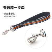 一步牵引绳普通款橙色 短款-(32cm) 防爆冲狗绳大型犬拉布拉多金毛阿拉斯加狗狗不勒手短款训犬狗链子