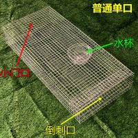 普通单口50*22*10cm[一个] 蛇鼠笼子装蛇袋铁丝笼子通用单双门笼中笼镀锌宠物笼子大号加粗