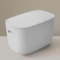 简约白 狗粮储粮桶密封盒子防潮收纳箱储存罐大容量装狗粮猫粮宠物储存桶