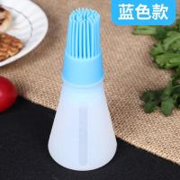 蓝色款 家用耐高温带瓶硅胶油刷不掉毛刷子厨房烙饼小刷子烘焙工具烧烤刷