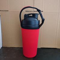 隔热杯套黑色 304单层不锈钢双节摇摇杯带刻度储存罐健身摇摇杯蛋白粉搅拌杯