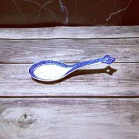 两个 青花玲珑大汤勺 大勺子长柄大号饭店用餐厅陶瓷大饭勺家用厨房盛粥喝汤稀饭景德镇