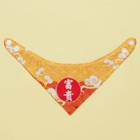 国潮风(富贵) 国ins风宠物三角猫咪狗狗围嘴泰迪比熊可洗水围兜扣子式