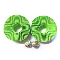 全绿(1对价 送把塞) 公路车把带吸汗防滑避震死飞弯把绑带自行车扶手把缠带迷彩绑带