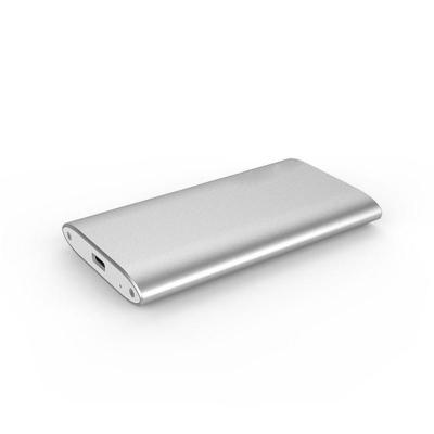 银色 tpye-c USB3.1msata 迷你硬盘盒鑫愿NGFF转USB长短款SSD硬盘USB外置盒M.2固态硬盘盒
