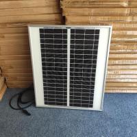 20A12v24v电瓶充电控制器 太阳能电池板20W单晶18伏充12V电瓶照明监控风扇家用光伏发电系统