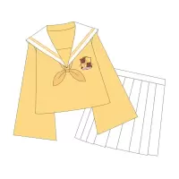 我妻善逸水手服 XXL 卡通动漫鬼灭之刃同人周边jk制服小众衣服我妻善逸富冈义勇水手服