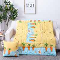 彩虹萝卜 40*40打开100*150特价款 两用抱枕被子折叠靠垫被沙发靠枕坐垫靠背汽车午睡空调被枕头腰靠