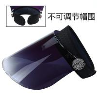 不可调节-遮阳镜片-黑色 均码 下雨挡脸神器遮雨帽女士骑电动车防雨防风帽骑车挡雨帽防护全脸