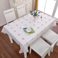 百合 100*140cm 桌布防水防烫防油免洗 pvc茶几垫北欧长方形轻奢餐桌布台桌垫盖布