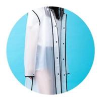 单帽檐-黑色包边 M 风衣时尚车长帽檐款雨衣全身防护xd衣服加厚自行男女单人便携骑车