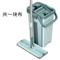 升级款大桶身+粗杆+1加厚替换布 刮刮乐拖把免手洗地拖家用干湿两用平板加大拖布桶一拖净懒人拖布