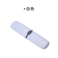 白色 创意居家便携式盒 旅行外出牙刷盒餐具盒铅笔盒牙膏收纳盒洗漱杯