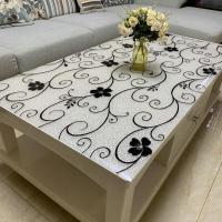 黑色抽象 60*60cm 防水防油免洗pvc茶几桌布台布水晶垫床头柜鞋柜梳妆台餐桌软玻璃