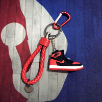 红绳红鞋 创意迷你鞋模汽车钥匙扣 个性篮球鞋钥匙链包包挂件钥匙圈男女