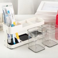 22.5x7.5x11.5 居家创意牙刷架套装牙具座情侣牙刷架二位牙刷架旅行套牙X刷座双