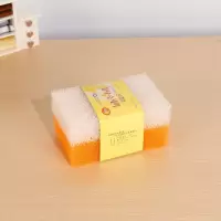2片试用装[随机颜色] 仿丝瓜络洗碗韩国海绵块丝瓜棉擦厨房洗碗布刷锅神器清洁擦百洁布