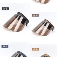 性价比加厚茶色单色板 可调节 挡雨帽脸行防雨子罩面女骑部防水男下雨天神器太阳骑车不会掉的