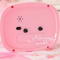 粉色闹钟 粉色可爱静音小闹钟 时尚个性懒人学生儿童闹铃床头闹钟
