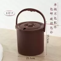 28号桶 红棕色(无赠品) 茶具 茶水桶 塑料小号茶桶过滤抗压隔渣分离垃圾茶盘排水茶桶