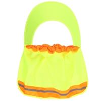 N46-禄黄色遮阳帘 。帽子男夏季薄款遮阳工地透气安全帽施工防晒帽大沿帽劳保防紫外