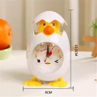 RP001蛋型闹钟/白色 闹钟床头学生可爱卡通时钟蛋型小鸡闹钟起床钟儿童卧室宿舍钟表