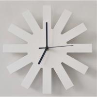 白色~25cm 其他 ins儿童房极简风静音钟表立体样板房壁挂时钟幼儿园挂钟拍摄道具