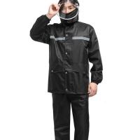 单层套装XL(身高160-170CM) 均码 分体式雨衣套装男女雨衣套服雨衣雨裤骑行雨衣夜光雨衣。