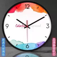 电子表卧室简约静音钟表挂钟客厅家用时尚办公室北欧轻奢夜光挂墙