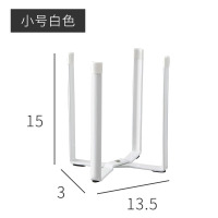 小号白色 厨用多功能支架 可折叠铁艺桌面垃圾桶小号厨房倒挂沥水杯架