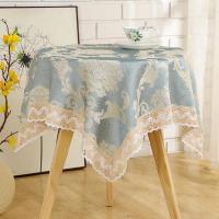 ins蕾丝桌布台布圆学生桌写字垫电视机柜家具拍照吧台茶桌公主风